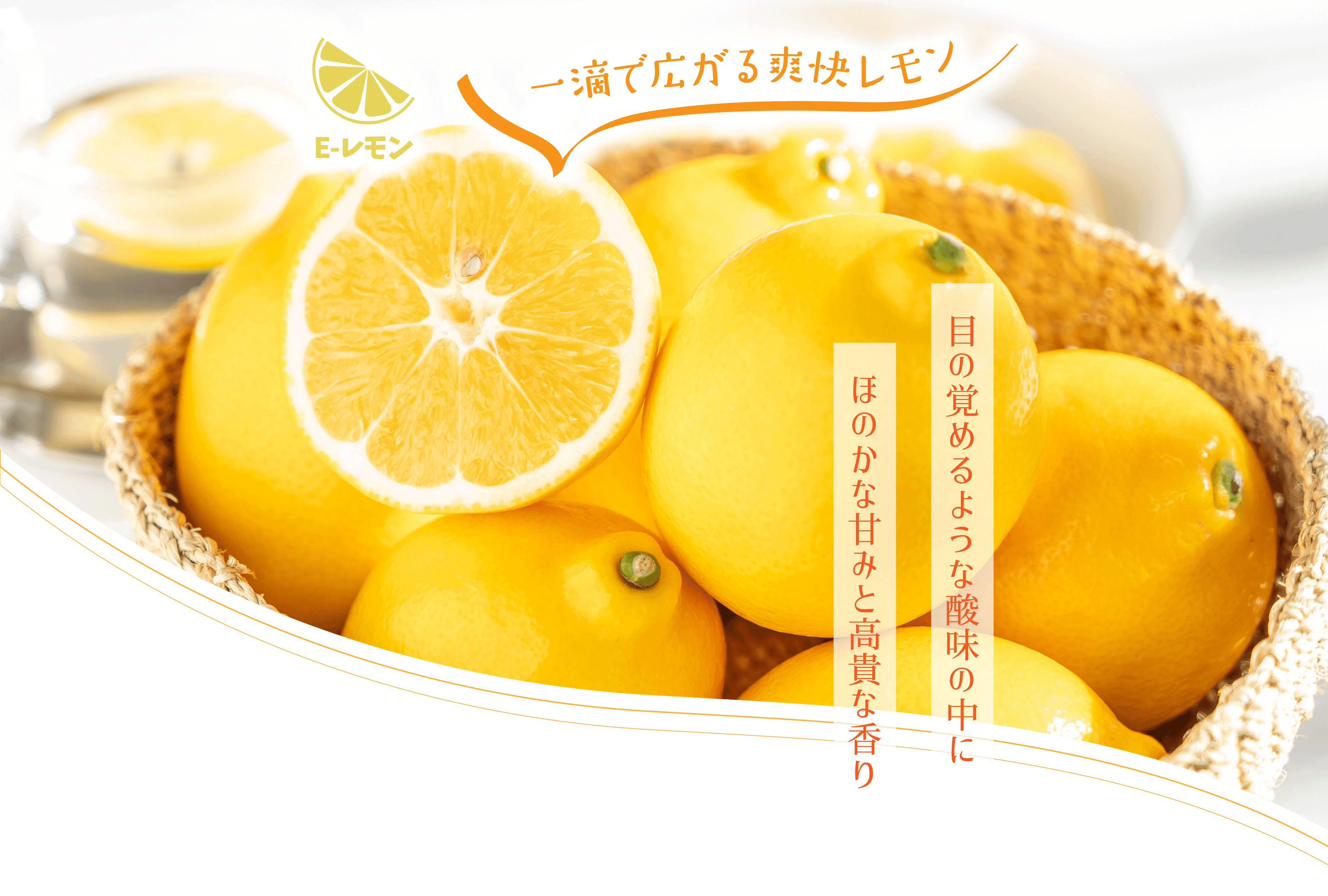 一滴で広がる爽快レモン江刺産Eレモン